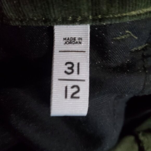 Loft Pants Womens 31 Green Corduroy Skinny Stretch - Picture 3 of 12